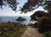 The little path down to Portelet Beach, in Jersey.